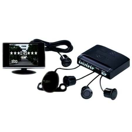 Race Sport 4 Sensor Video Parking Safety System (Wired) RS-V602-B